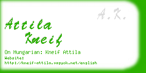 attila kneif business card
